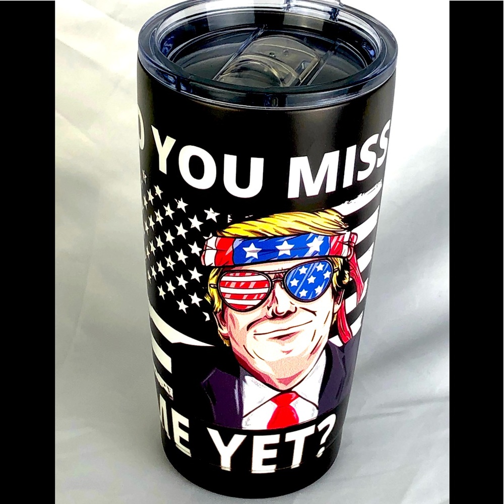 President Trump stainless steel tumbler coffee mug USA American